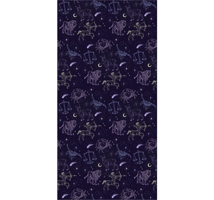 Zavjese za dječju sobu s uzorkom konstelacija - TenStickers