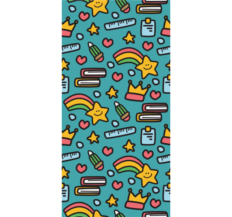 Zavjese za dječju sobu s kawaii uzorkom - TenStickers