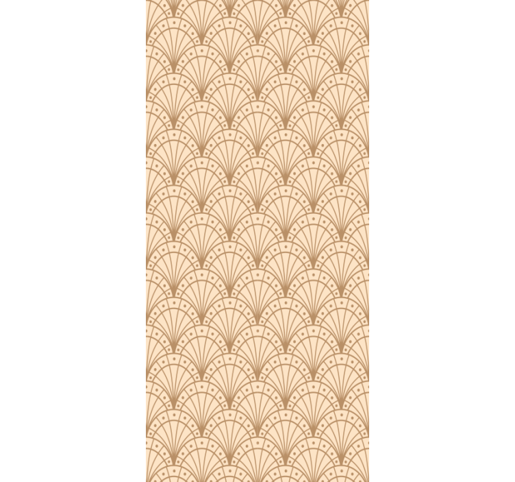 Rolo zavjese ured s elegantnim motivom lepeze - TenStickers