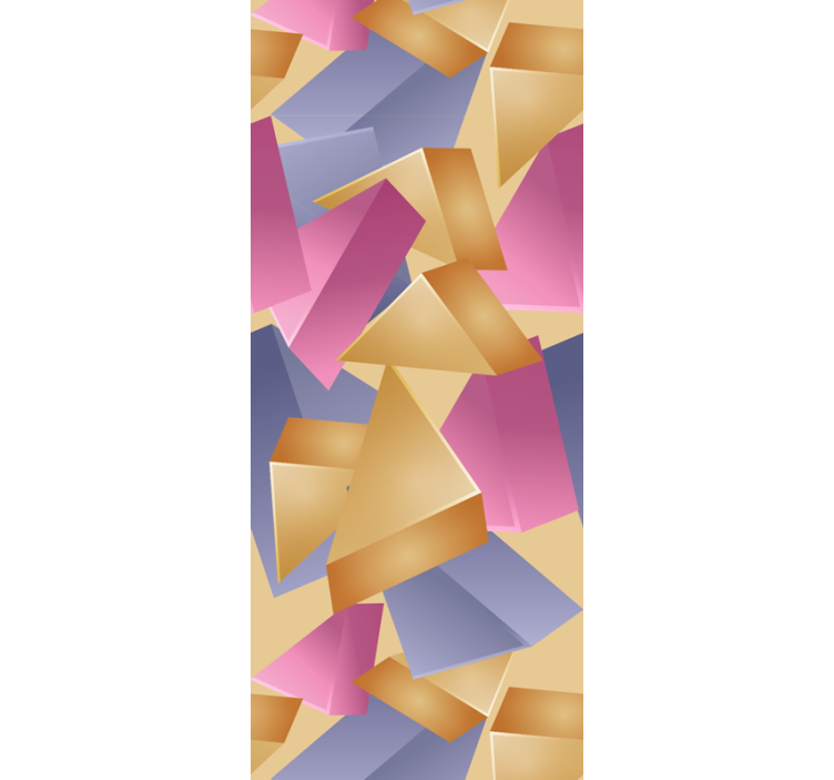 Rolo zavjese ured zlatna piramida geometrija - TenStickers
