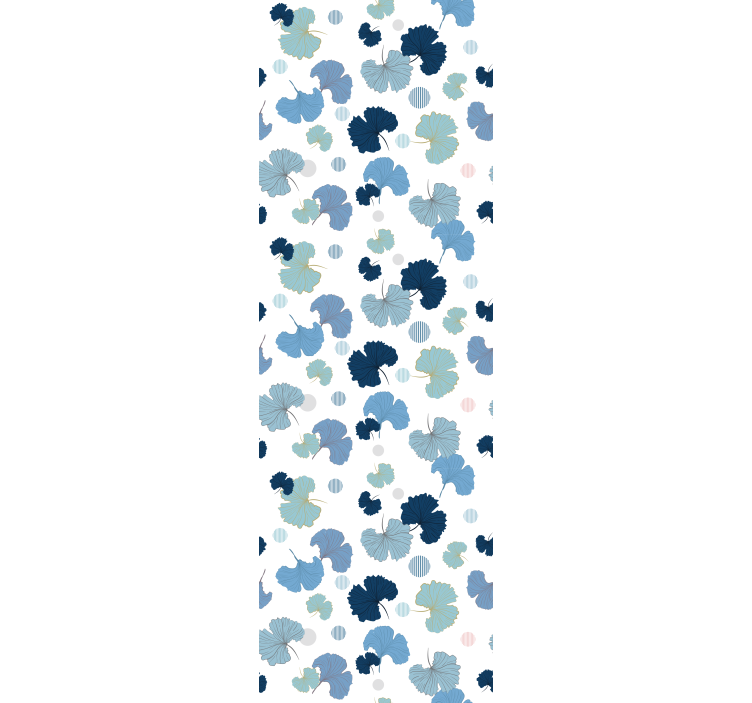 Rolo zavjese ured s plavim ginkgo listom - TenStickers