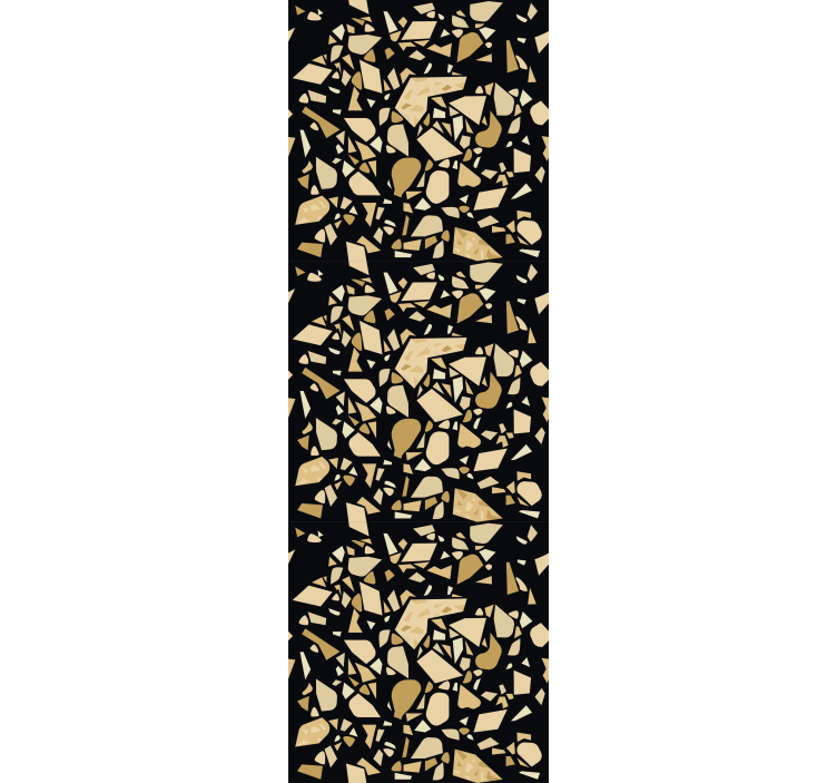 Rolo zavjese ured terrazzo stil crno zlato - TenStickers