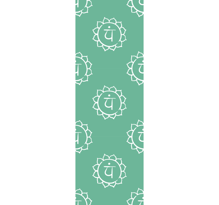 Rolo zavjese ured s prekrasnim simbolom srca chakra - TenStickers