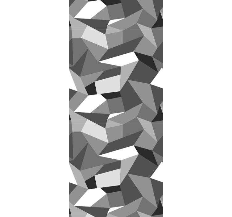 Rolo zavjese ured u crno-bijelim trokuta - TenStickers