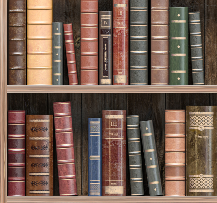 Rolo zavjese ured za knjižne police - TenStickers