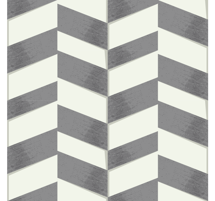Sive zavjese u sivoj chevron uzorku - TenStickers