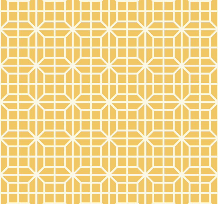 Rolo zavjese žuta boja s geometrijskim uzorkom - TenStickers