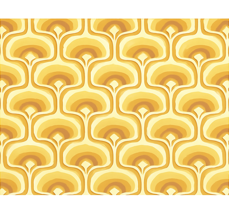 Rolo zavjese žuta boja s retro žutim uzorkom - TenStickers