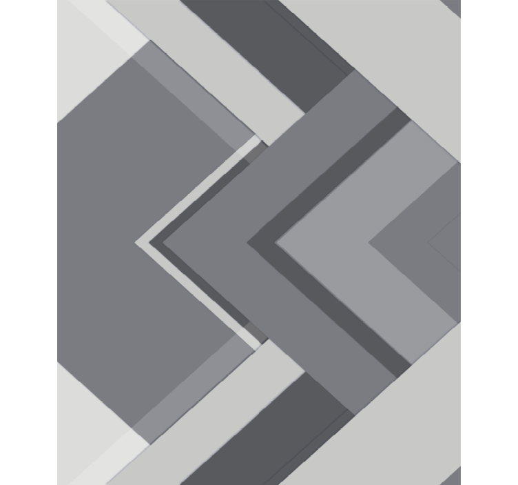 Sive zavjese u geometrijskom sivoj boji - TenStickers