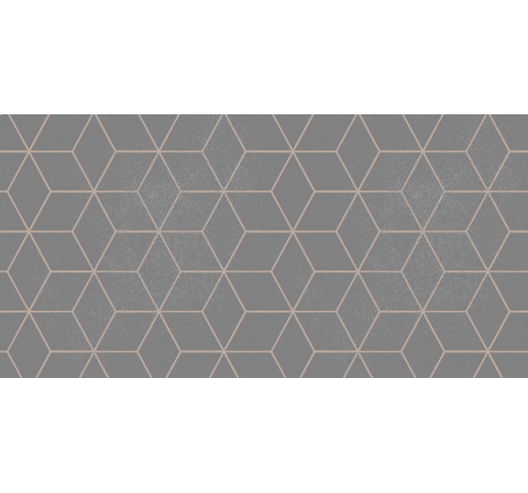 Sive zavjese s geometrijskim sivo-hexagonalnim uzorkom - TenStickers