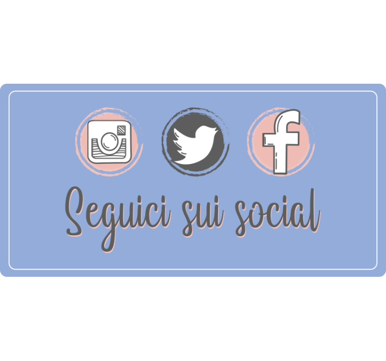 Ljubičaste zavjese za promociju na društvenim mrežama - TenStickers