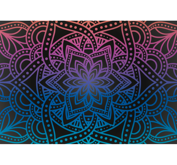 Zavjese za dnevni boravak mandala složenost - TenStickers