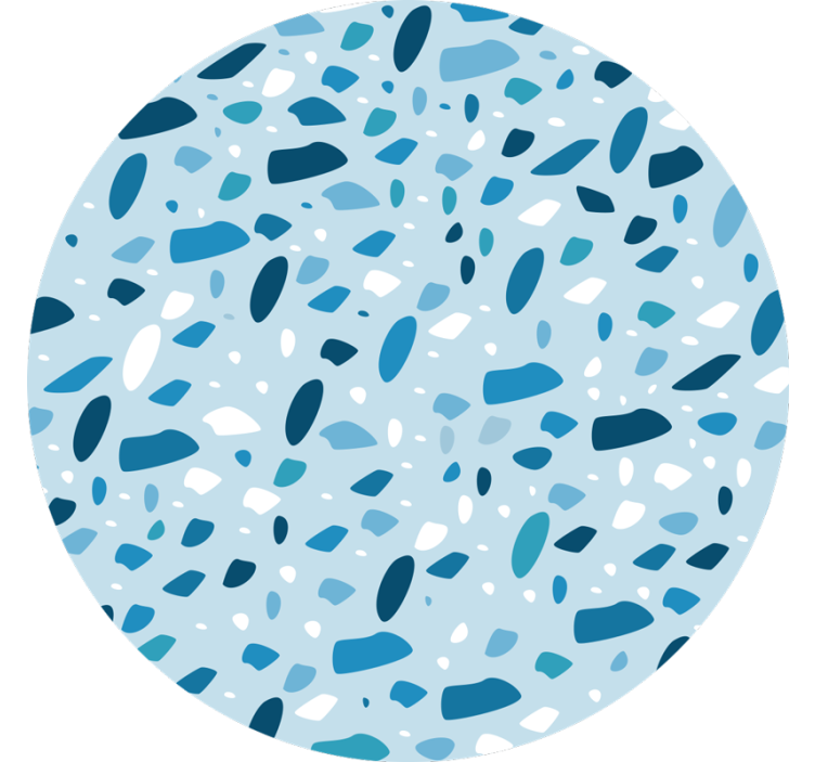 Plave zavjese s teksturom plavog teraca - TenStickers