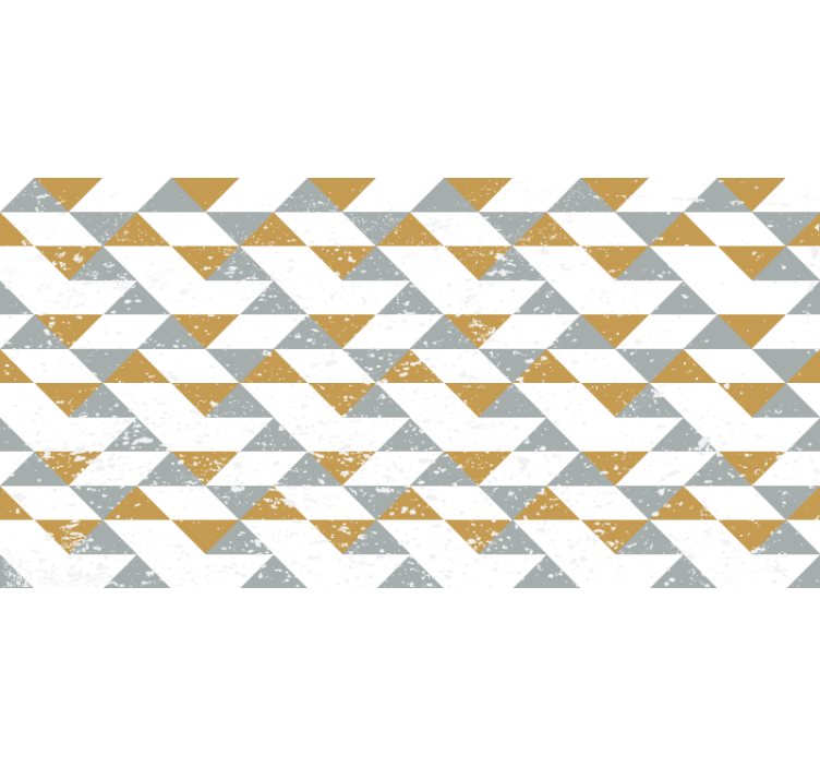 Bijele zavjese s geometrijskim grunge uzorkom - TenStickers