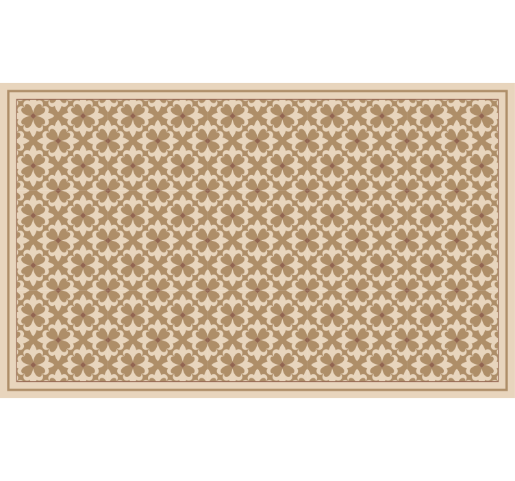 Bež zavjese s vintage bež kvadratnim uzorkom - TenStickers