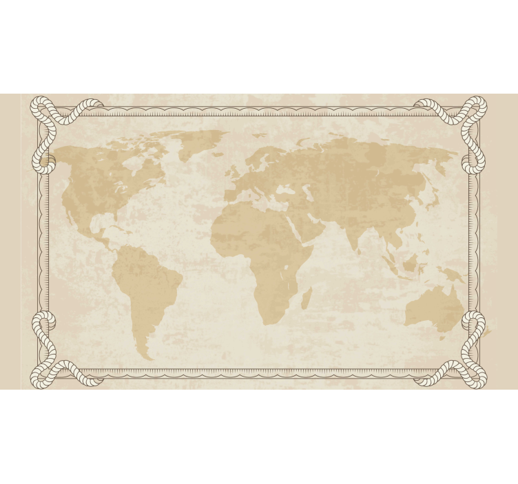 Bež zavjese s kartom iz 1920-ih godina - TenStickers