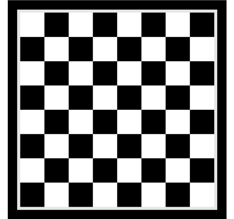 Zavjese za spavaću sobu s uzorkom šahovske table - TenStickers