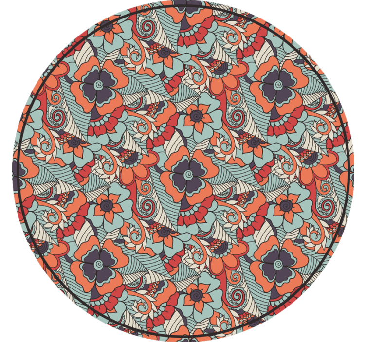 Zavjese za spavaću sobu s cvjetnim paisley uzorkom - TenStickers