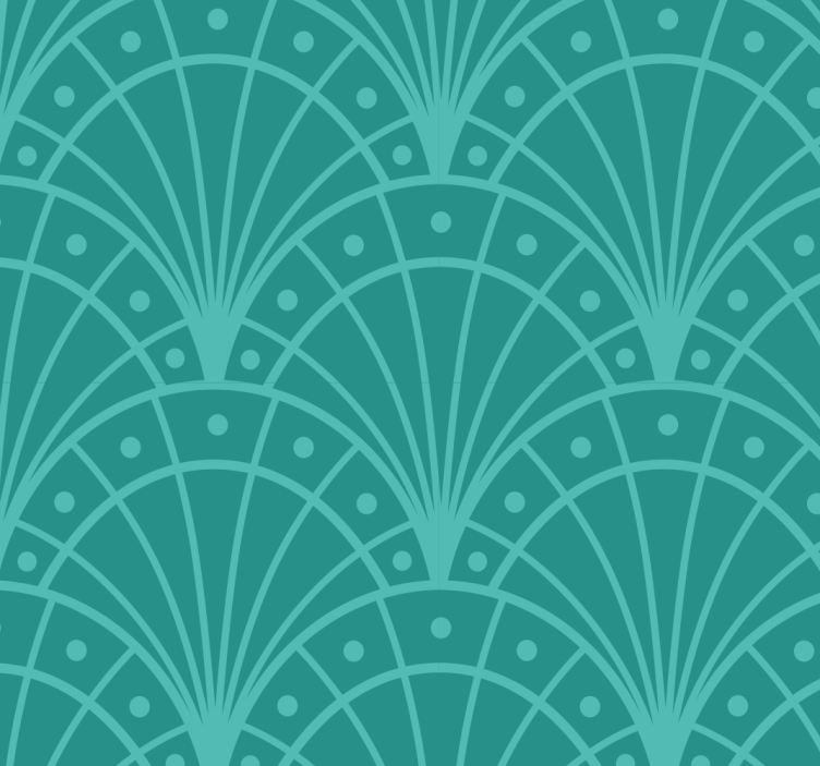 Zavjese za spavaću sobu u art deco stilu - TenStickers