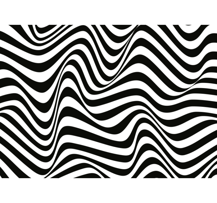 Zavjese za spavaću sobu s organskim 3d prugama - TenStickers