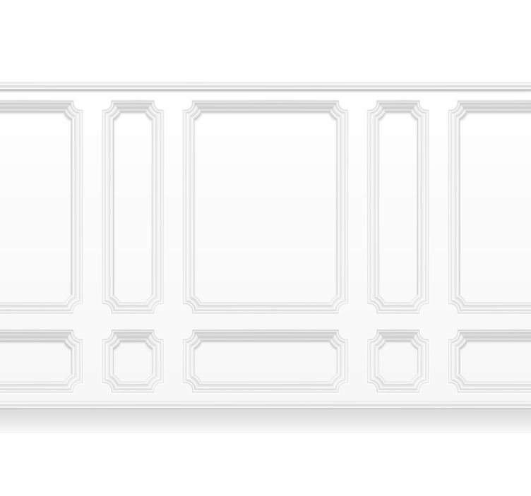 Bijele zavjese klasični kvadratići - TenStickers