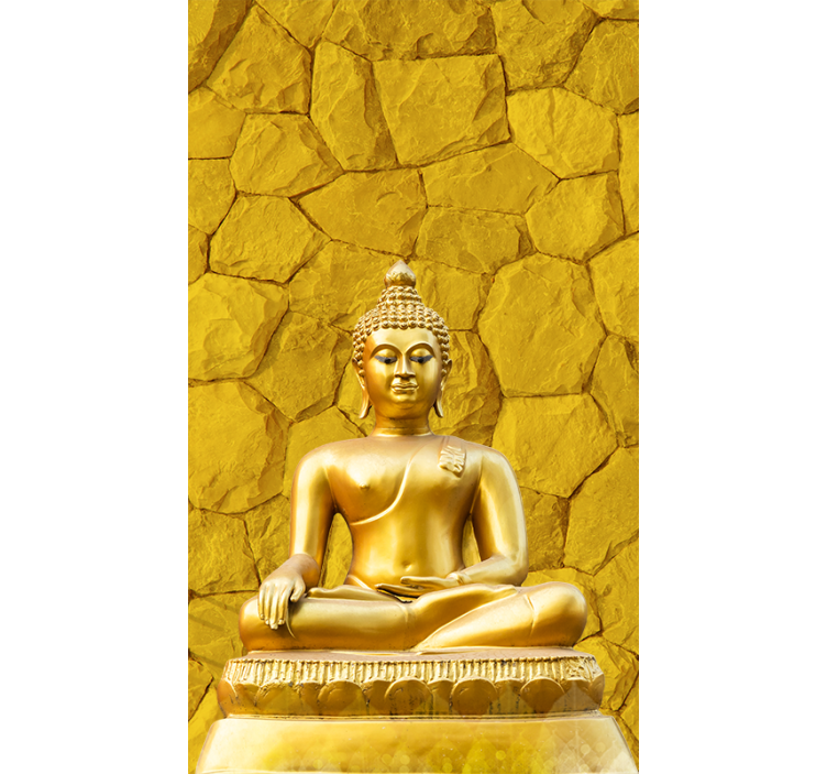 Zlatni buddha zen žuto sjenilo - TenStickers
