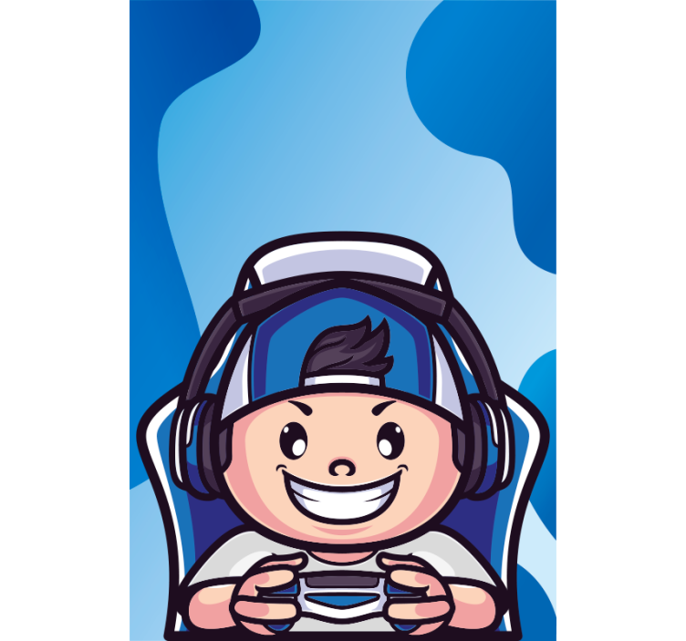 Dječak gamer djeca geek Rolo zavjese - TenStickers