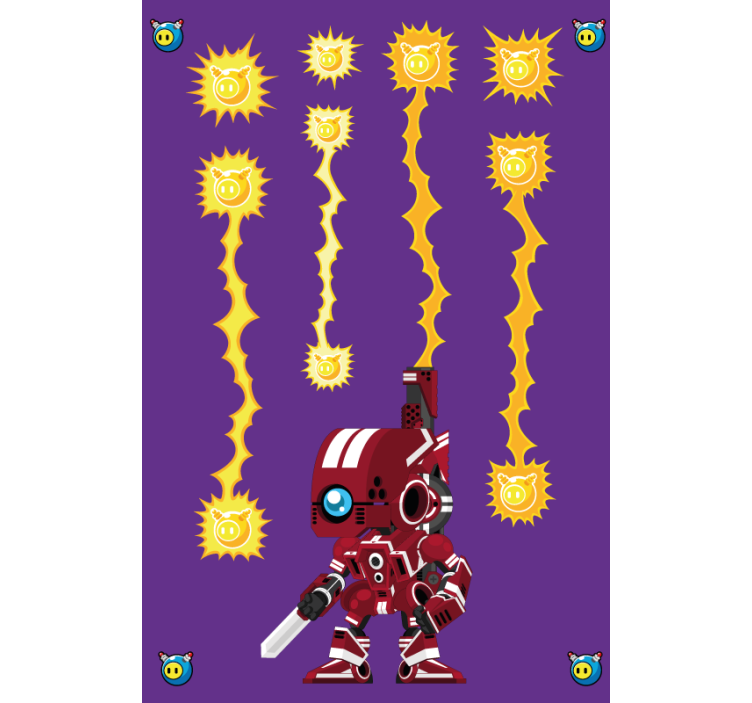 Rolo zavjese štreber robotska energetska borba - TenStickers