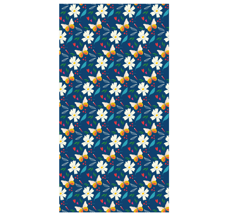 Rolo zavjese cvijeće i biljke dizajn cvjetnog uzorka - TenStickers