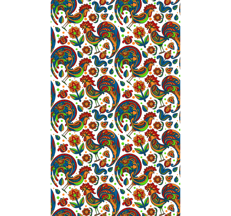 Rolo zavjese više životinja šareni pijetlovi - TenStickers