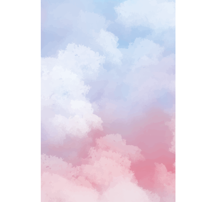 Ručno oslikani nebo oblaci glavna spavaća soba Rolo zavjese - TenStickers