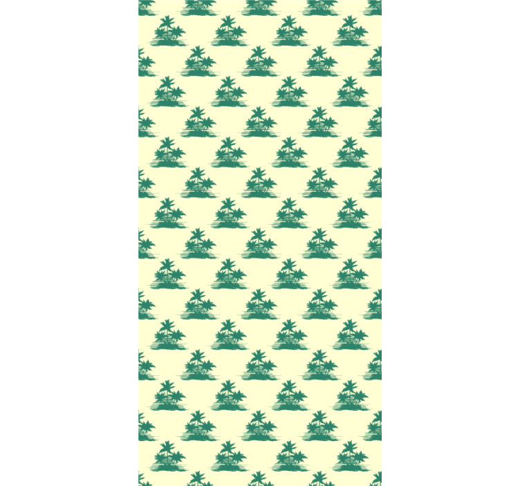 Slatka cvjetna palma uzorak glavna spavaća soba roleta - TenStickers