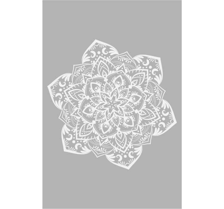 Rolo zavjese zen siva velika mandala - TenStickers