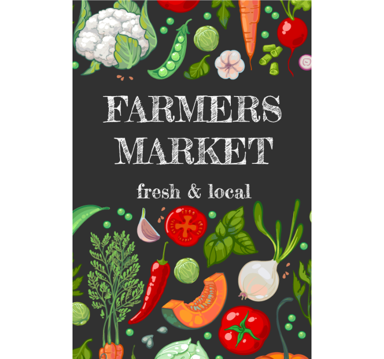 Poljoprivrednici prodaju Rolo zavjese voće i povrće - TenStickers