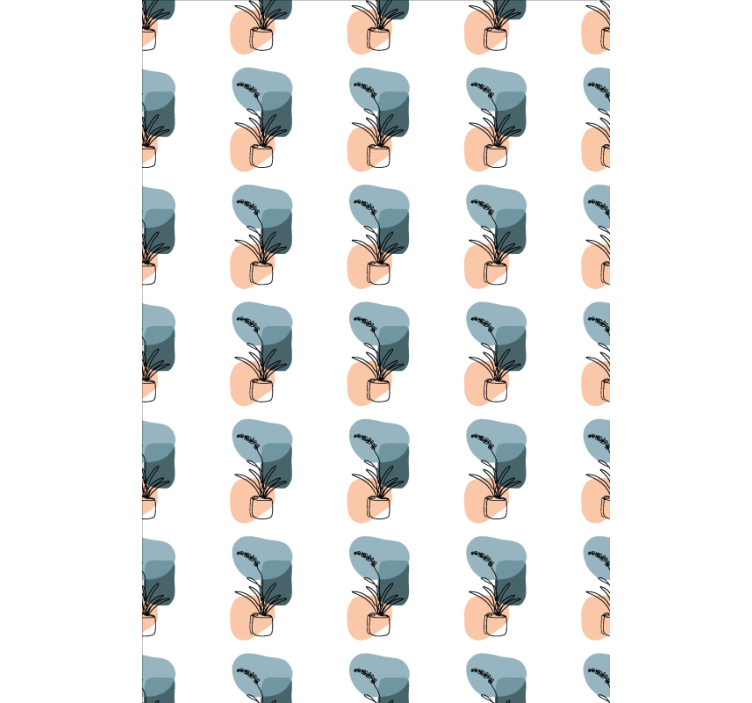 Rolo zavjese cvjetni minimalistički dizajn orhideja - TenStickers