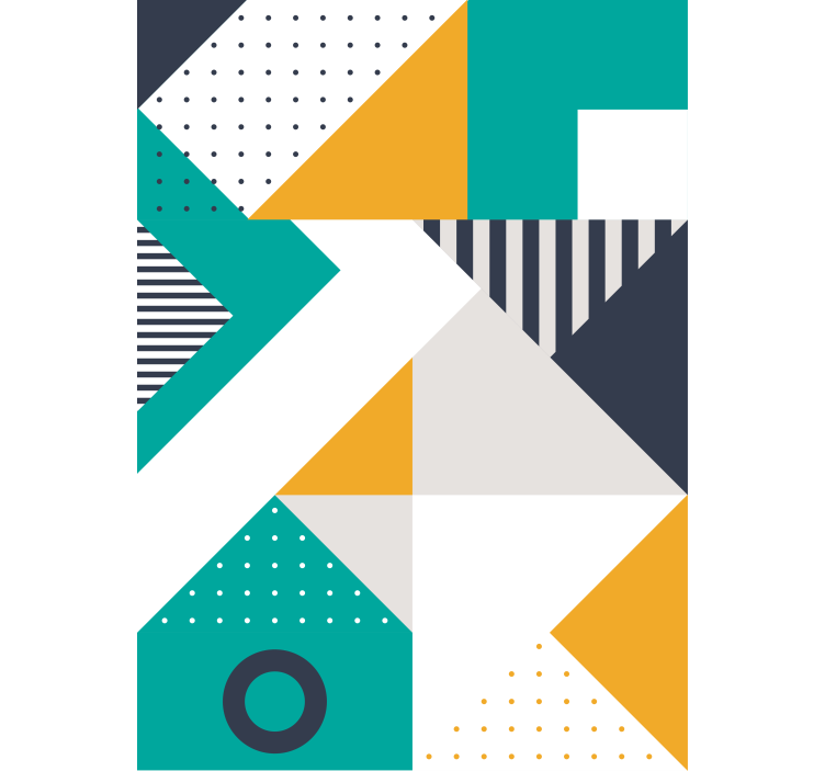 Rolo zavjese moderna mješavina geometrijskih uzoraka - TenStickers