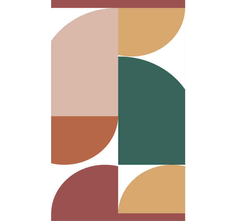 Rolo zavjese moderna uzorci geometrijskih krugova - TenStickers