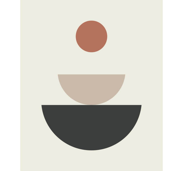 Fontana apstraktna geometrijska umjetnost rolo zavjesa slikarstvo - TenStickers