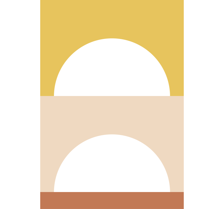 Rolo zavjese moderna krugovi izlazećeg sunca - TenStickers