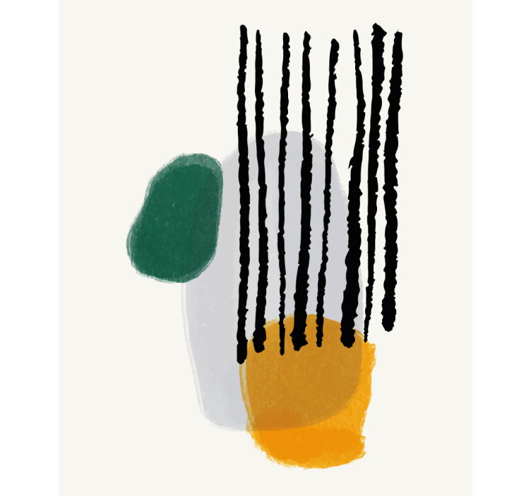 Rolo zavjese moderna apstraktni oblici s linijama - TenStickers