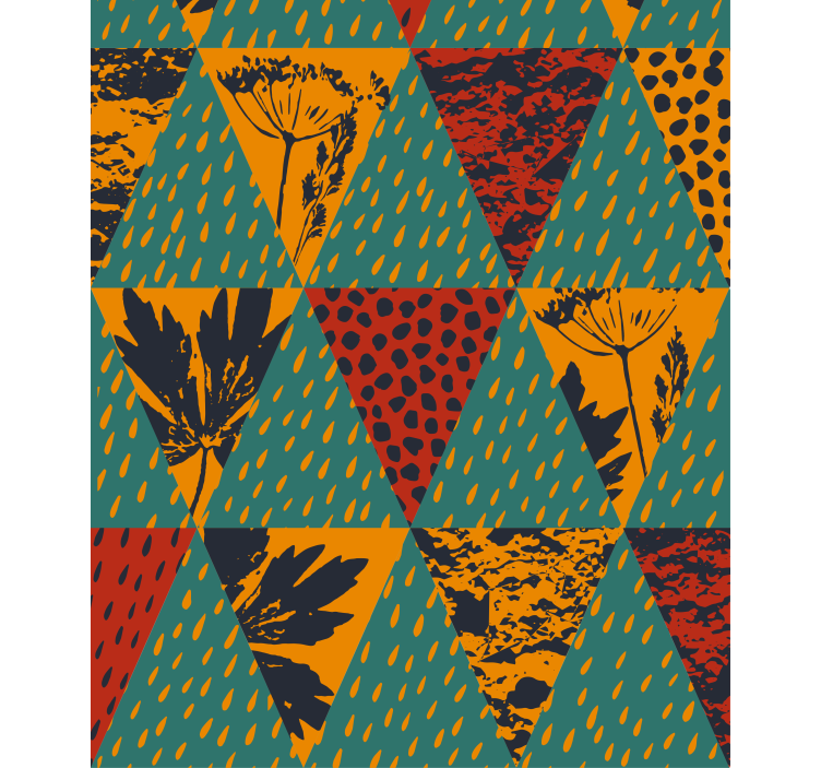 Rolo zavjese moderna geometrijski cvjetni uzorak - TenStickers