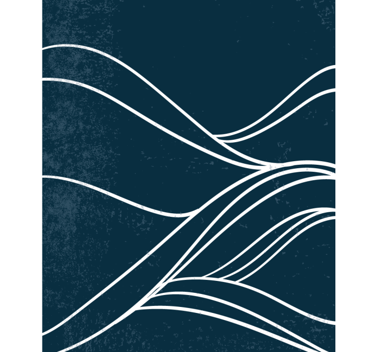 Crne zavjese uzorci tekućih linija - TenStickers