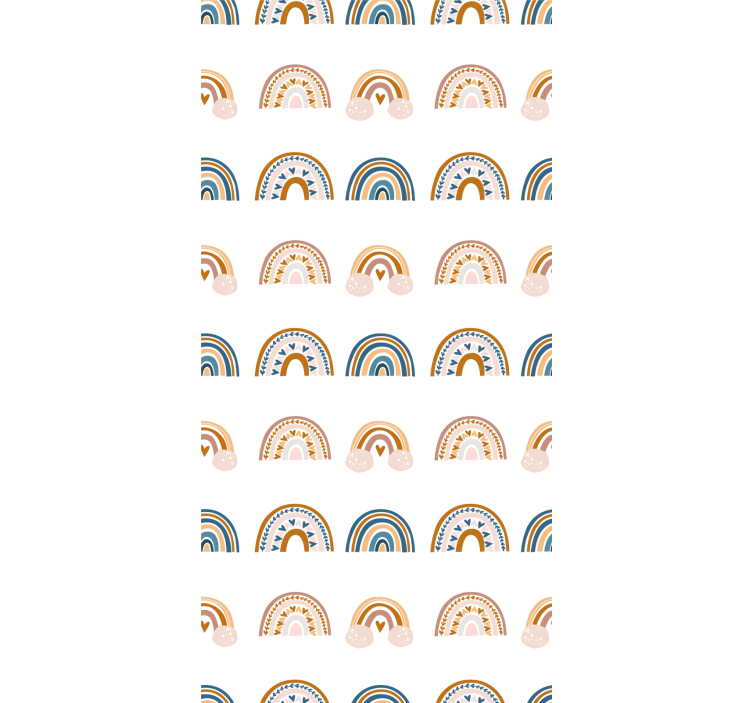 Zavjese za dječju sobu s nordijskim motivima duge - TenStickers