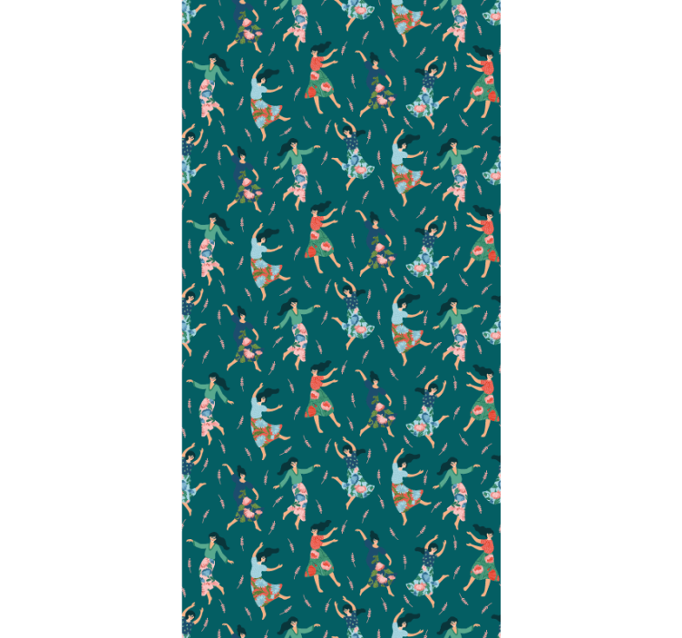 Rolo zavjese izvornik plešući ženski uzorak - TenStickers