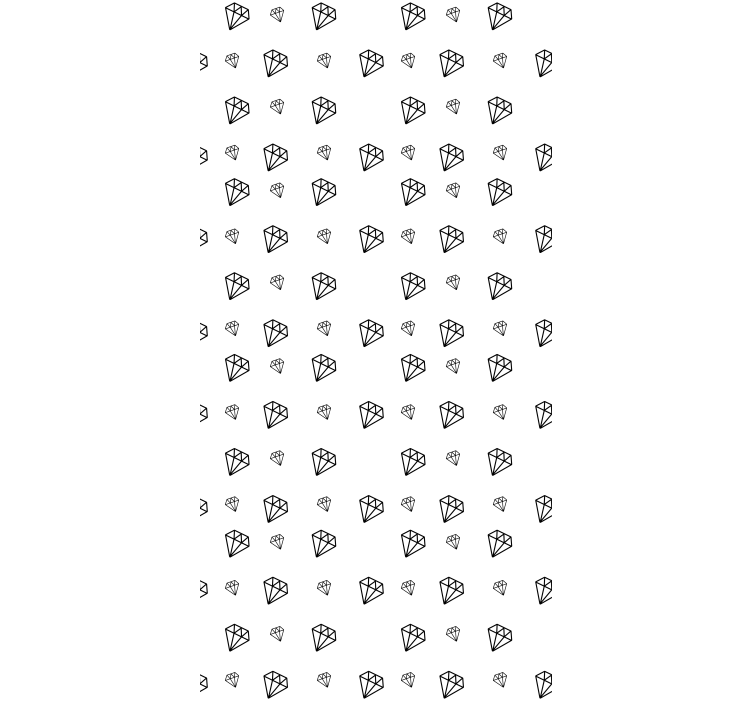 Rolo zavjese izvornik crno-bijeli dijamanti - TenStickers