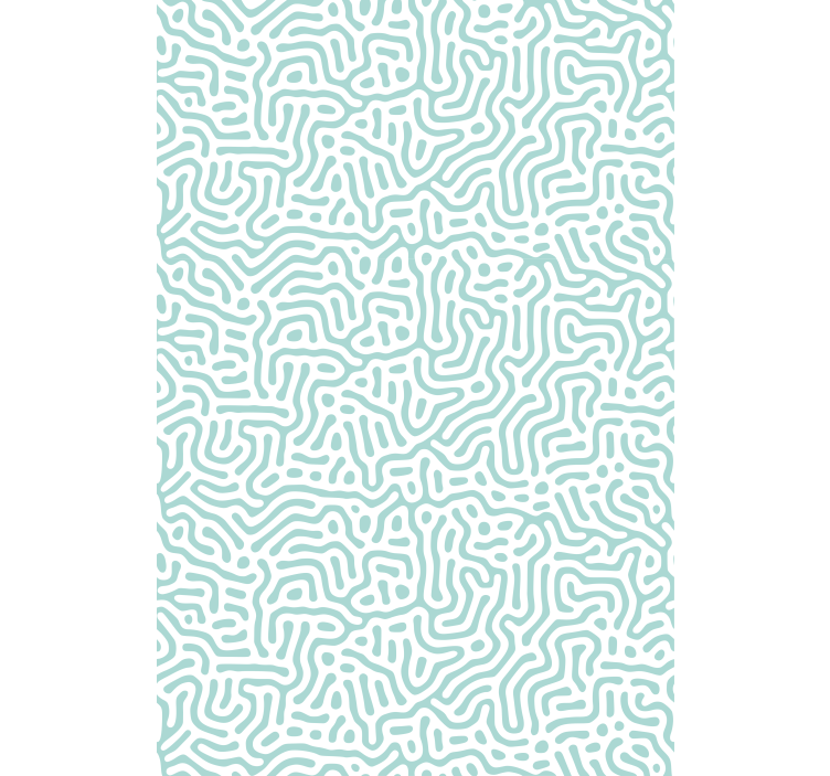 Zeleno -bijeli uzorak prirode i rolo zavjesa bilje - TenStickers