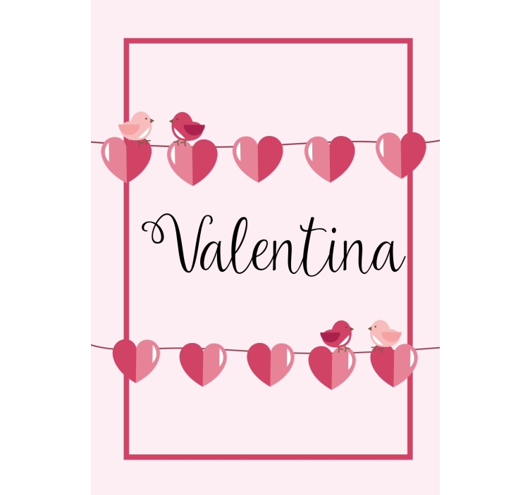 Rolo zavjese tinejdžerski ljubavna srca i ime - TenStickers