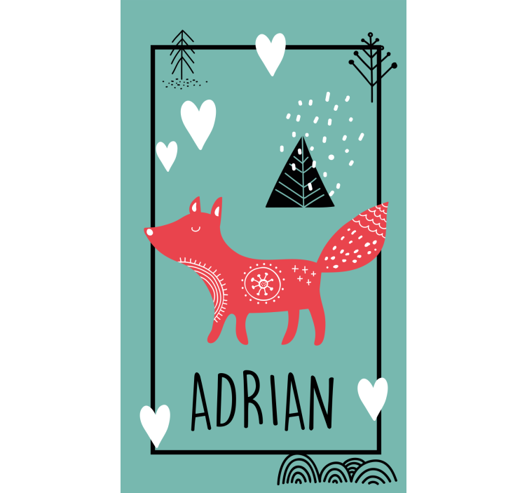 zavjese po mjeri prilagođeni dizajn lisice - TenStickers