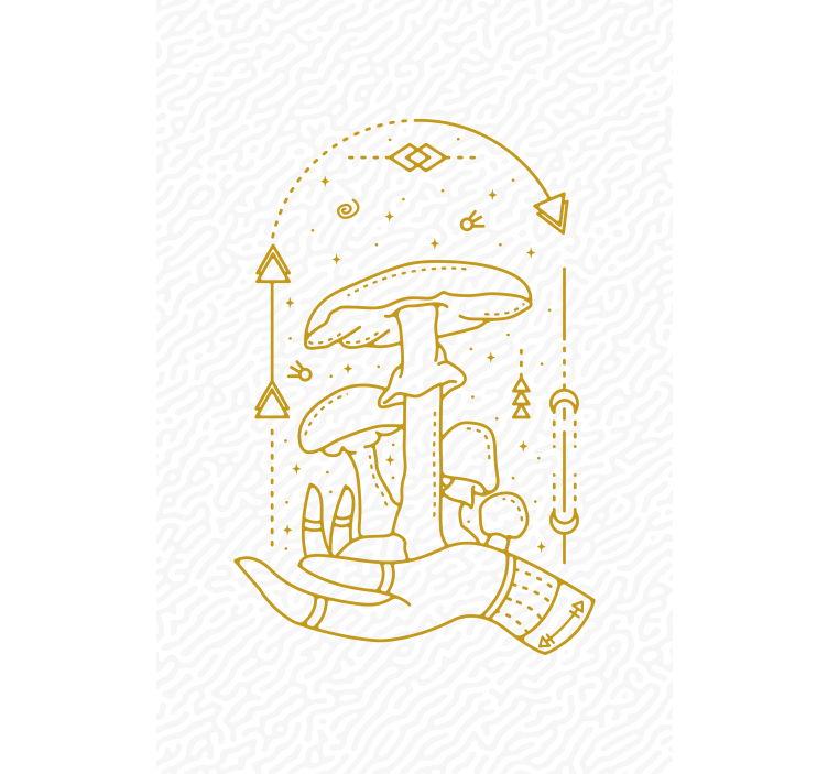 Rolo zavjese cvijeće i biljke ručna ponuda gljiva - TenStickers