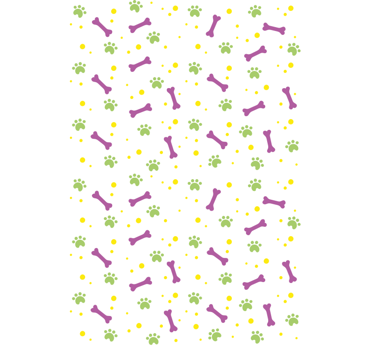 Rolo zavjese životinje šape i kosti - TenStickers